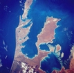Freycinet Reach and Hamelin Pool Shark Bay West Australia: photographic image from outer space by NASA